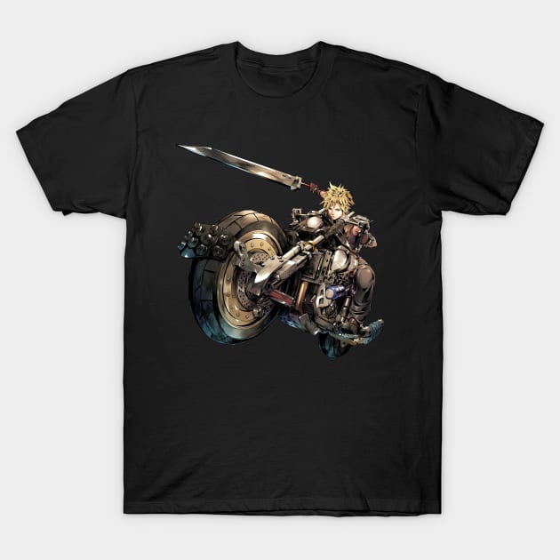 Fantasy Motobike Soldier T-Shirt by SkyfrNight